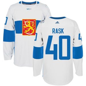 Team Finland #40 Tuukka Rask Authentic Weiß Heim 2016 World Cup